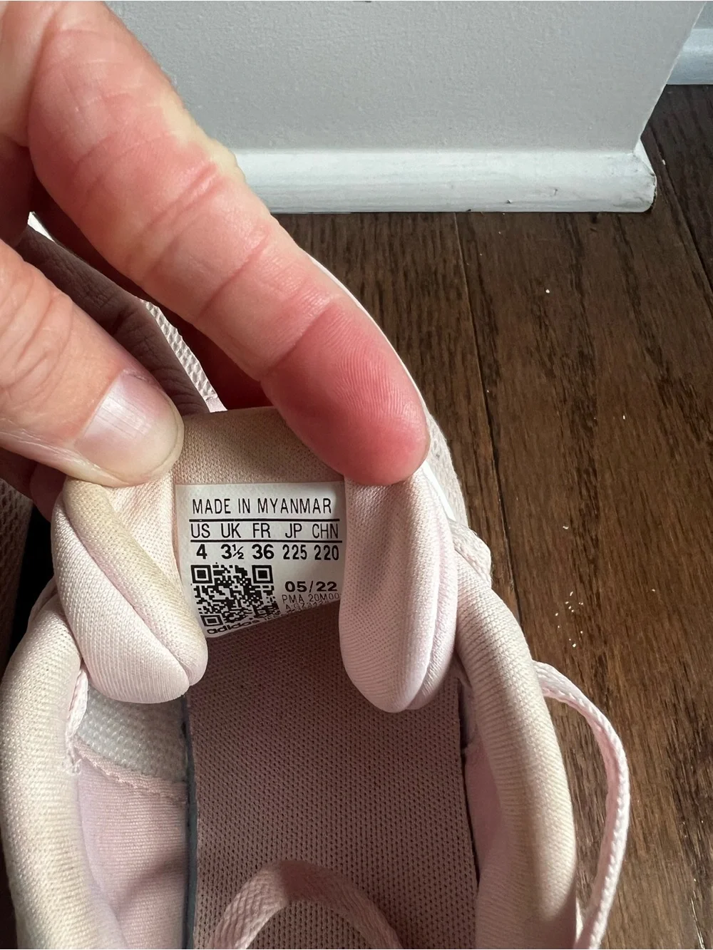 adidas Girls Light Pink Mesh Lace-Up Athletic Sneakers